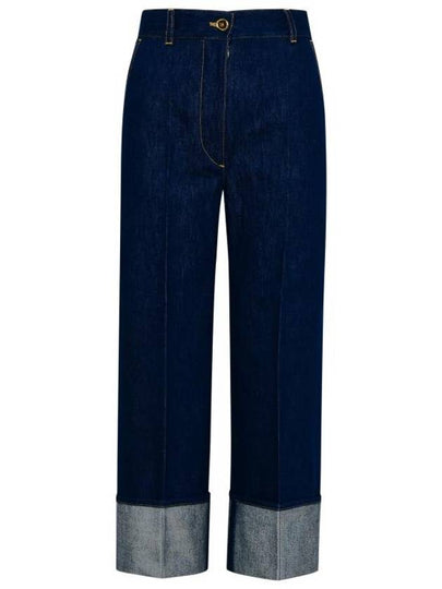 Iconic Wide Leg Jeans Blue - PATOU - BALAAN 2