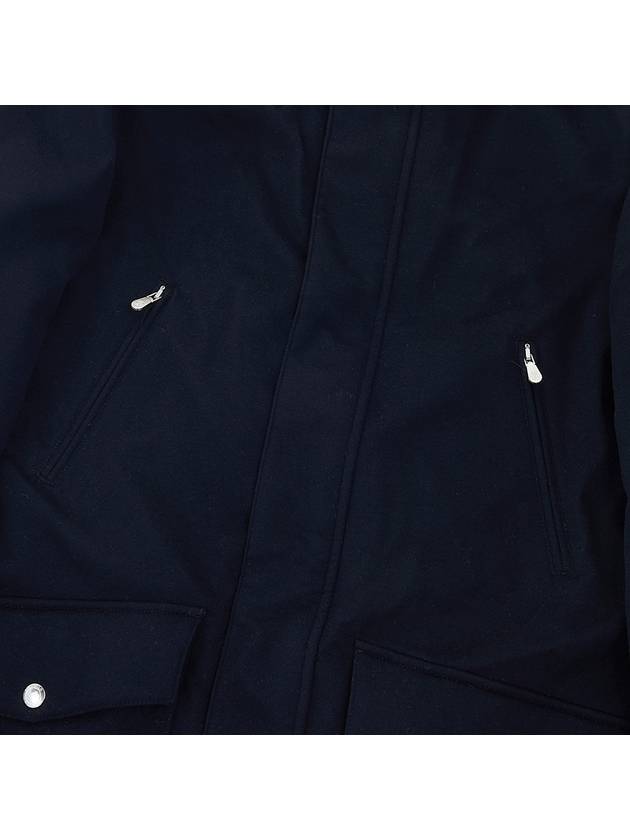 Men's Pocket Hooded Jacket Navy - BRUNELLO CUCINELLI - BALAAN.