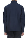 Logo Light Soft Shell Jacket Navy - STONE ISLAND - BALAAN 6