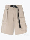 Belt Twill Cargo Shorts Beige - Y-3 - BALAAN 2