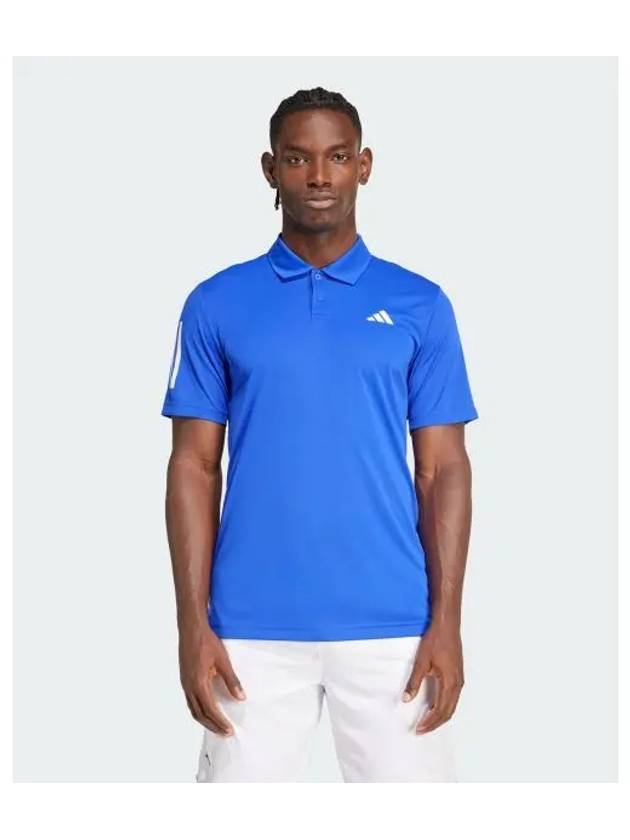 Tennis 3 Stripe Polo Shirt Blue - ADIDAS - BALAAN 2