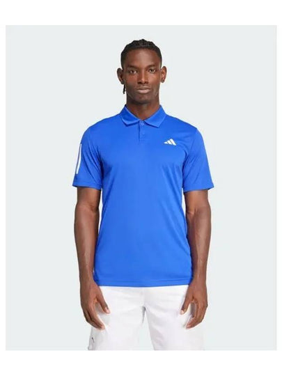 Tennis 3 Stripe Polo Shirt Blue - ADIDAS - BALAAN 2