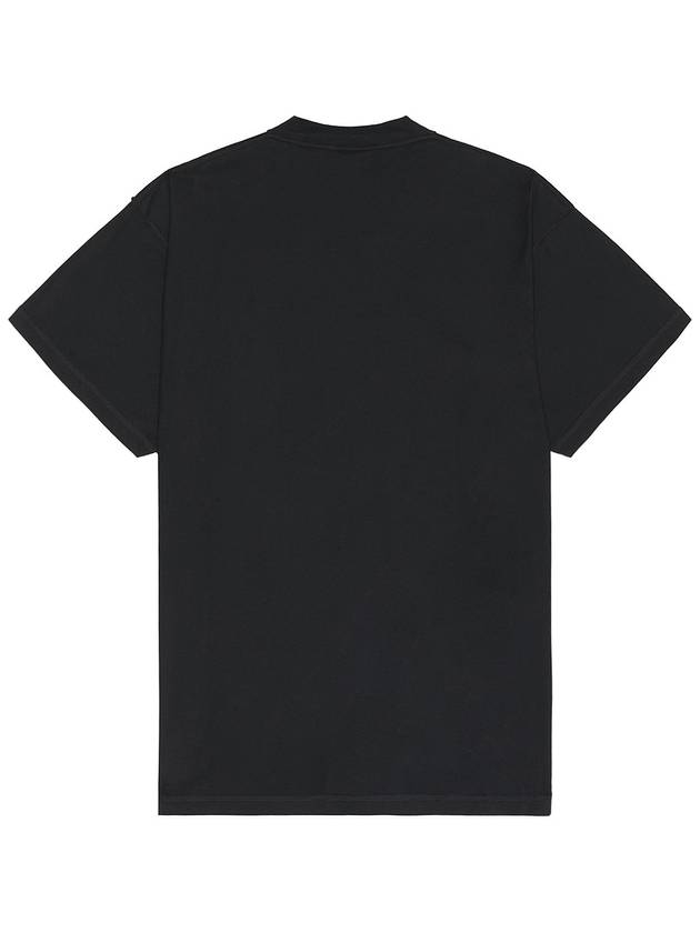 Logo Print Short Sleeve T-Shirt Black - BALENCIAGA - BALAAN 3