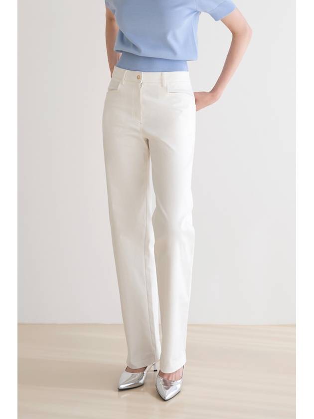 Cotton Straight Pants White - ILROZE - BALAAN 3