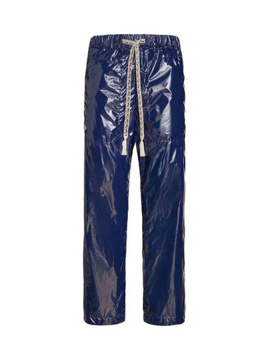 Men's Drawstring Nylon Track Pants Blue - ETRO - BALAAN 1