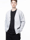 Men s M243OT01ML Dense Hachi Wool Blended Y neck Knit Cardigan Melange Gray - CHANCE'S NOI - BALAAN 7