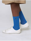 AU21AS02 Plus Cool Crew SocksTurquoise Blue - ATHPLATFORM - BALAAN 1