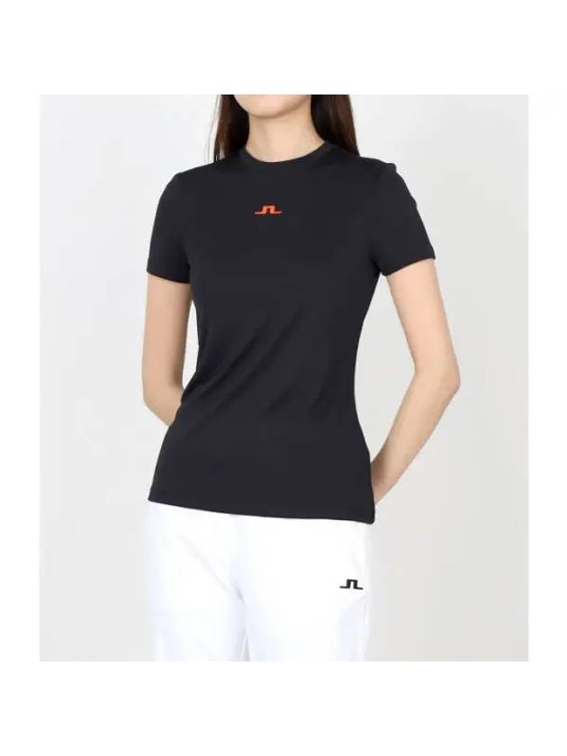 Ada Short Sleeve T-Shirt Black - J.LINDEBERG - BALAAN 1