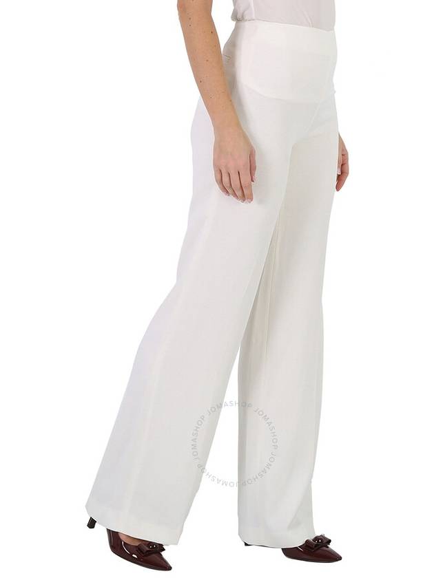 Women's High Waist Wide Pants White - STELLA MCCARTNEY - BALAAN 4