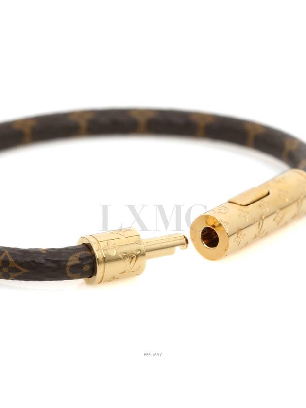 Monogram Gold Plated M6334F LV Confidential Bracelet No 17 - LOUIS VUITTON - BALAAN 5