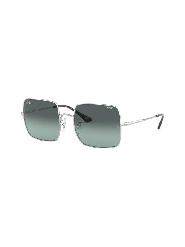 Square Discolored Lenses Metal Sunglasses Green - RAY-BAN - BALAAN 1