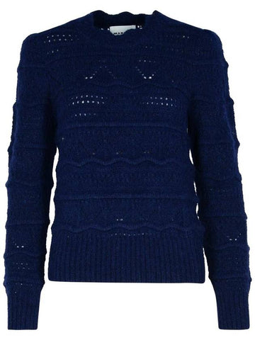 Isabel Marant Étoile 'Othona' Navy Alpaca Blend Sweater - ISABEL MARANT ETOILE - BALAAN 1