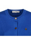 Bea Logo Cardigan Blue - VIVIENNE WESTWOOD - BALAAN 3