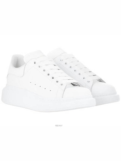 Oversized Leather Low Top Sneakers White - ALEXANDER MCQUEEN - BALAAN 2