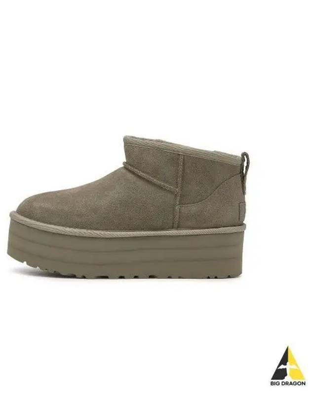 Classic Ultra Mini Platform Suede Winter Boots Mosgreen - UGG - BALAAN 2