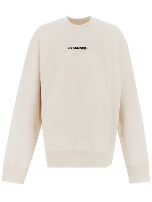 Logo Sweatshirt Natural - JIL SANDER - BALAAN.