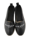 Logo Leather Espadrilles Black - GIVENCHY - BALAAN 3