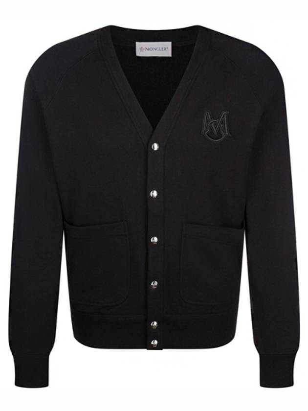 Tone logo cardigan black - MONCLER - BALAAN 2