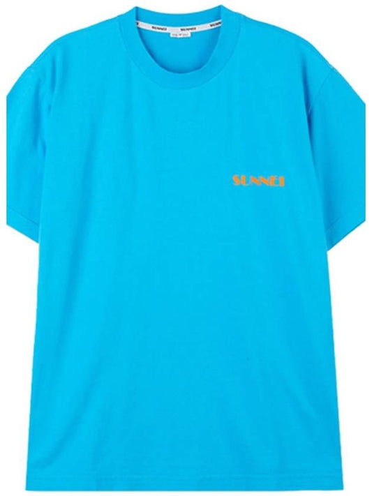 Mini logo classic t shirt blue SN2PXH01AP JE130 440 - SUNNEI - BALAAN 1