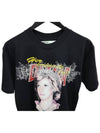 Lady Diana Print Short Sleeve T-Shirt Black - OFF WHITE - BALAAN 3