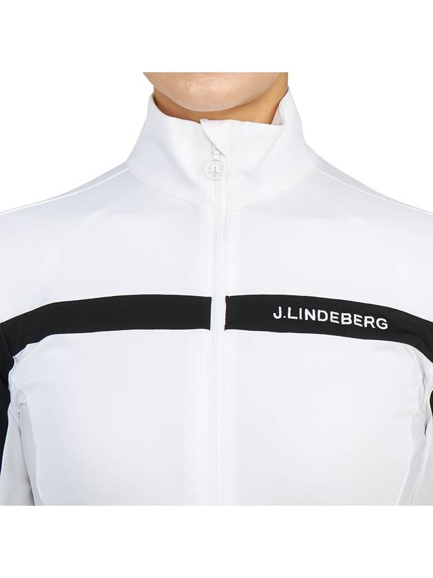 Janice Full Zip-up Jacket White - J.LINDEBERG - BALAAN 8