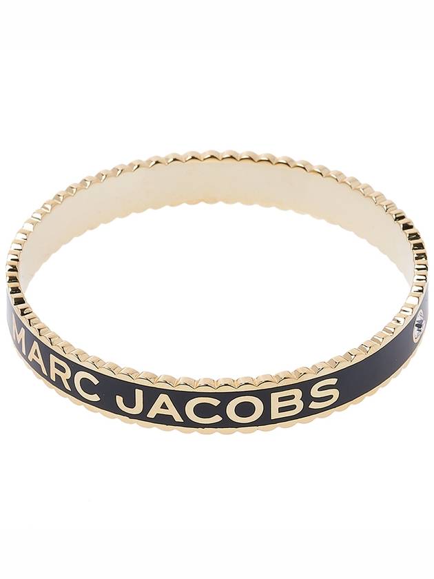 The Medallion Large Bangle Bracelet Black - MARC JACOBS - BALAAN 10