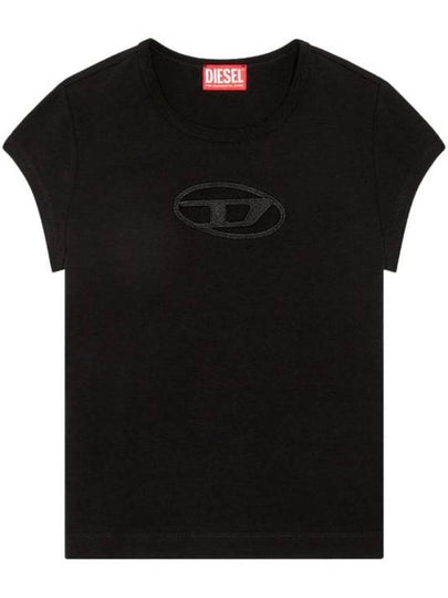 T Angie Peekaboo Logo Short Sleeve T-Shirt Black - DIESEL - BALAAN 2