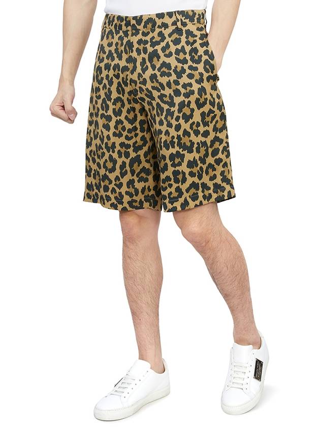 Homme Leopard Shorts Brown - DIOR - BALAAN 6