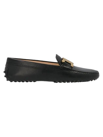 Women's Kate Gommino Leather Driving Shoes Black - TOD'S - BALAAN 1