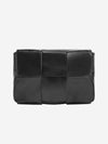 Cassette Small Leather Cross Bag Black - BOTTEGA VENETA - BALAAN 3