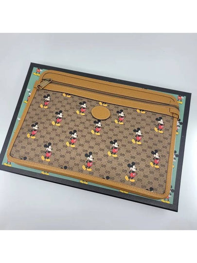 Disney Mickey Mouse Clutch Brown - GUCCI - BALAAN 2