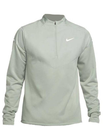 Spear Element Therma Fit Half Zip Running Long Sleeve T-Shirt Green - NIKE - BALAAN 1