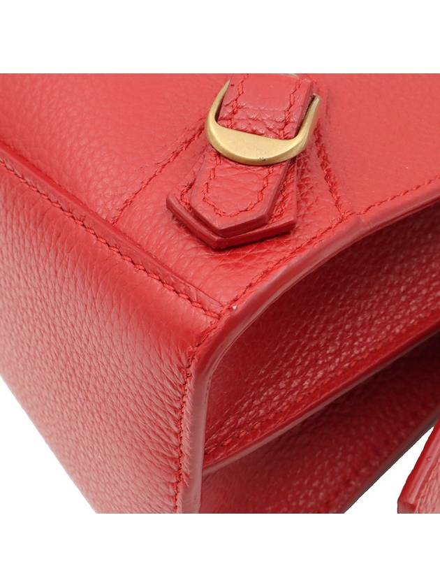 Red Calfskin Neo Classic Top Handle Mini City 2WAY 638524 - BALENCIAGA - BALAAN 7