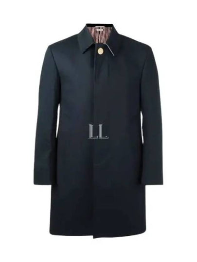 Men's Mackintosh Bal Collar Classic Single Coat Navy - THOM BROWNE - BALAAN 2