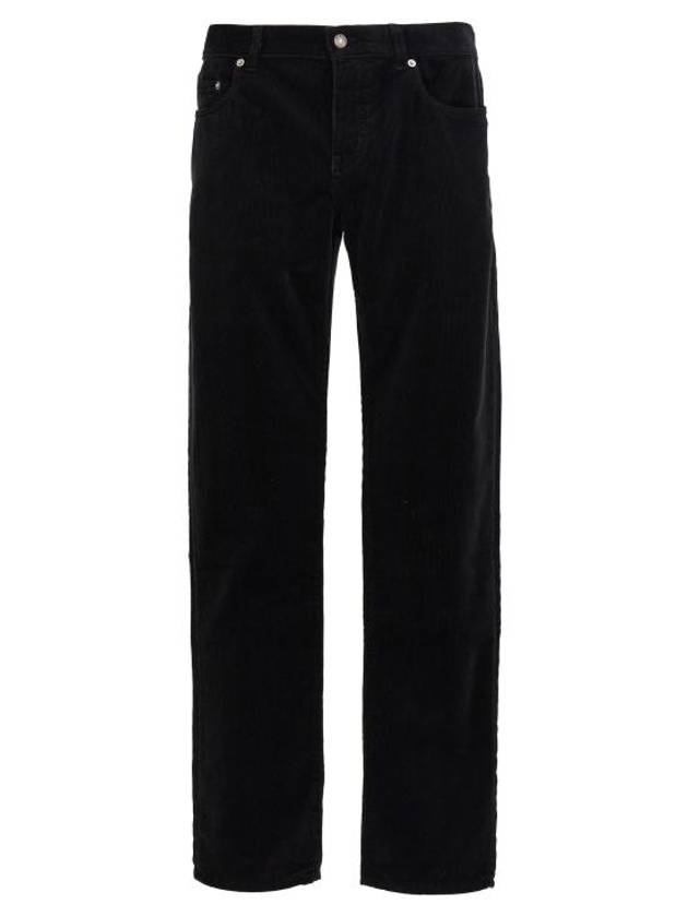 Men's Corduroy Straight Pants Black - SAINT LAURENT - BALAAN 2