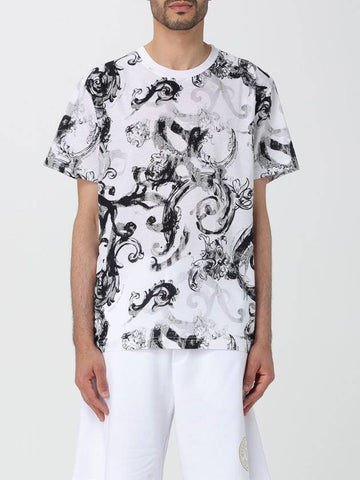 T-shirt Versace Jeans Couture in cotone con stampa - VERSACE - BALAAN 1