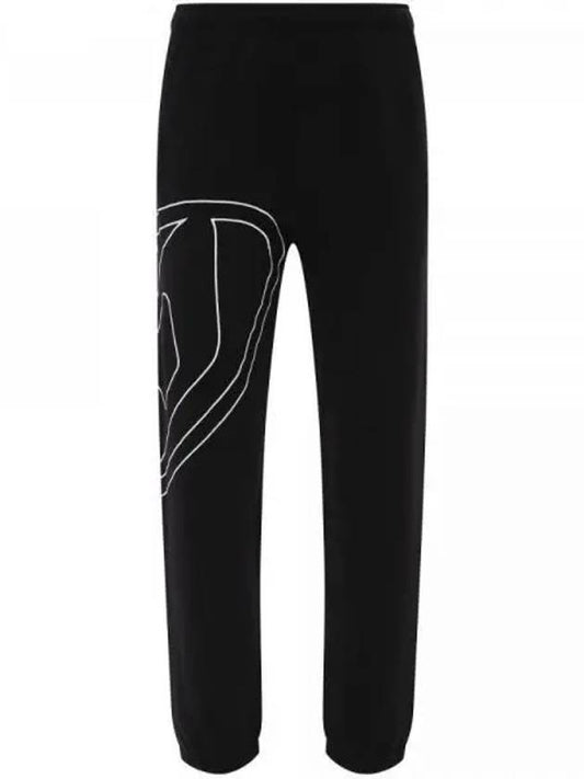 Mega Oval D Track Pant Black - DIESEL - BALAAN 2