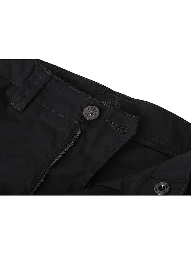 Ghost Piece O Ventile Cargo Straight Pants Black - STONE ISLAND - BALAAN 4