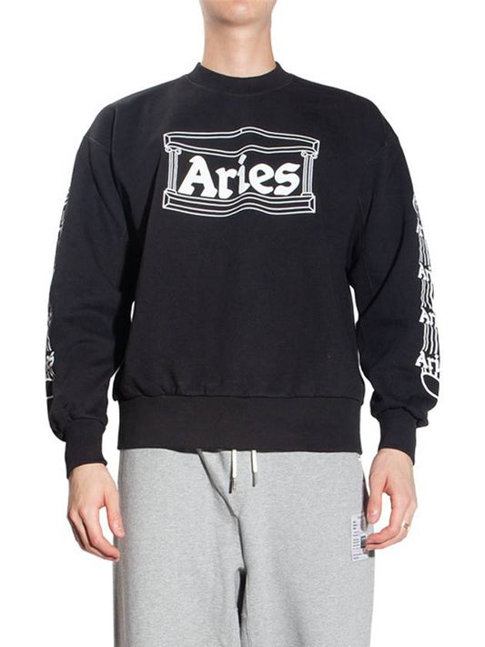 Logo Print Sweatshirt Black - ARIES - BALAAN 2