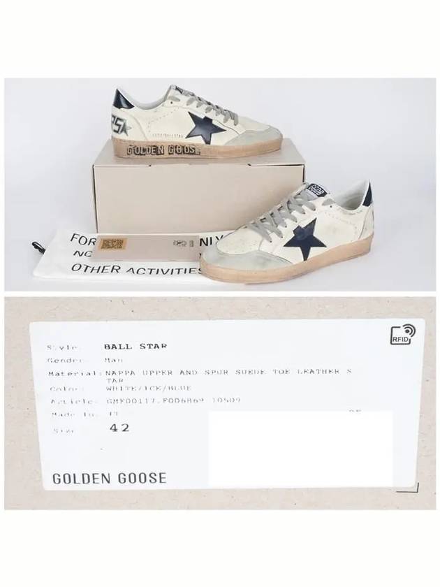 Heren Ball Star Low Top Sneakers White - GOLDEN GOOSE - BALAAN 7