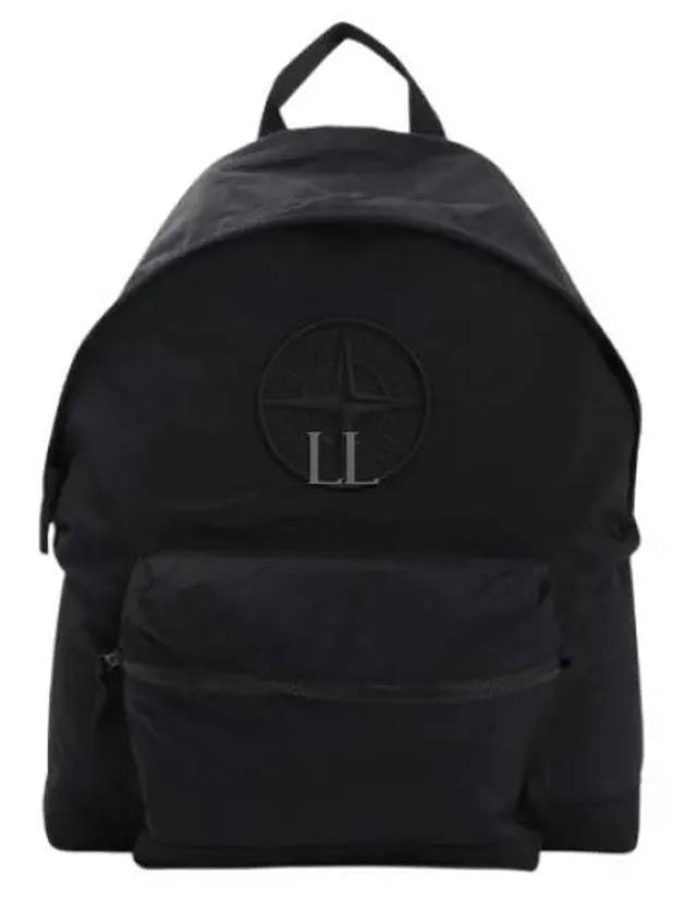 Compass Logo Nylon Backpack Black - STONE ISLAND - BALAAN 2