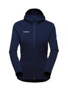 Women's Aconcagua Light ML Hooded Jacket Navy - MAMMUT - BALAAN 1