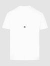 Logo Cotton Short Sleeved T-Shirt White - GIVENCHY - BALAAN 3