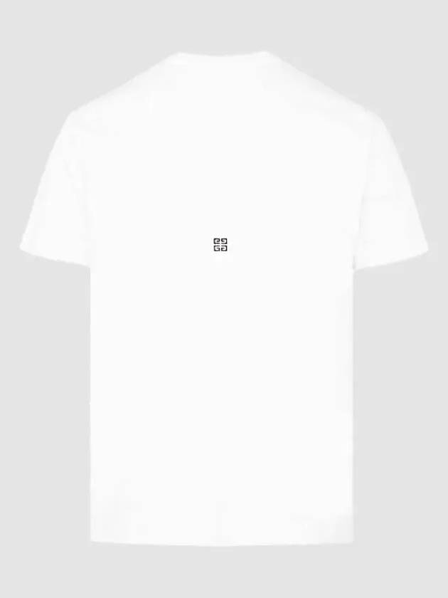 Logo Cotton Short Sleeved T-Shirt White - GIVENCHY - BALAAN 3