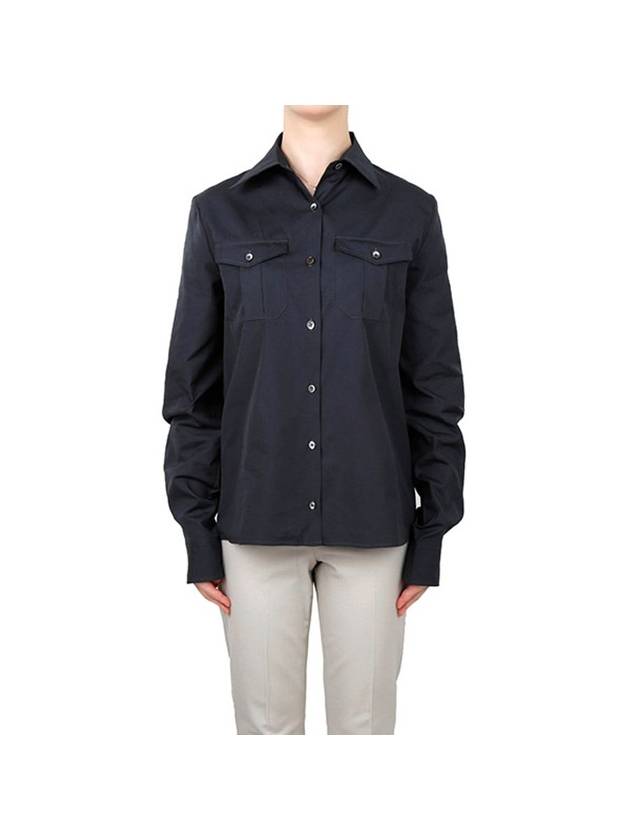 Women's Pocket Shirt Blue - LEMAIRE - BALAAN 1