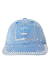 Crystal Face Logo Ball Cap Blue - ACNE STUDIOS - BALAAN 1