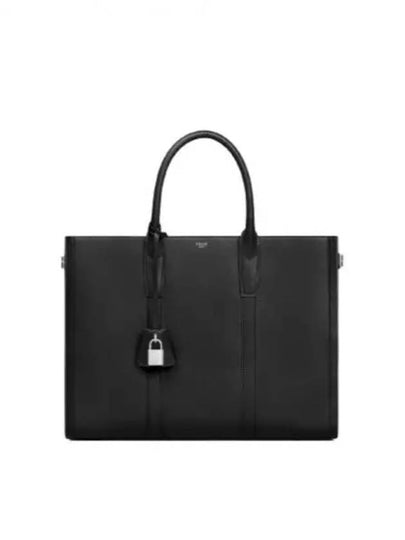 Medium Cabas Supple Calfskin Tote Bag Black - CELINE - BALAAN 2