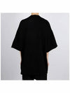 Tommy Cotton Short Sleeve T-Shirt Black - RICK OWENS - BALAAN 5