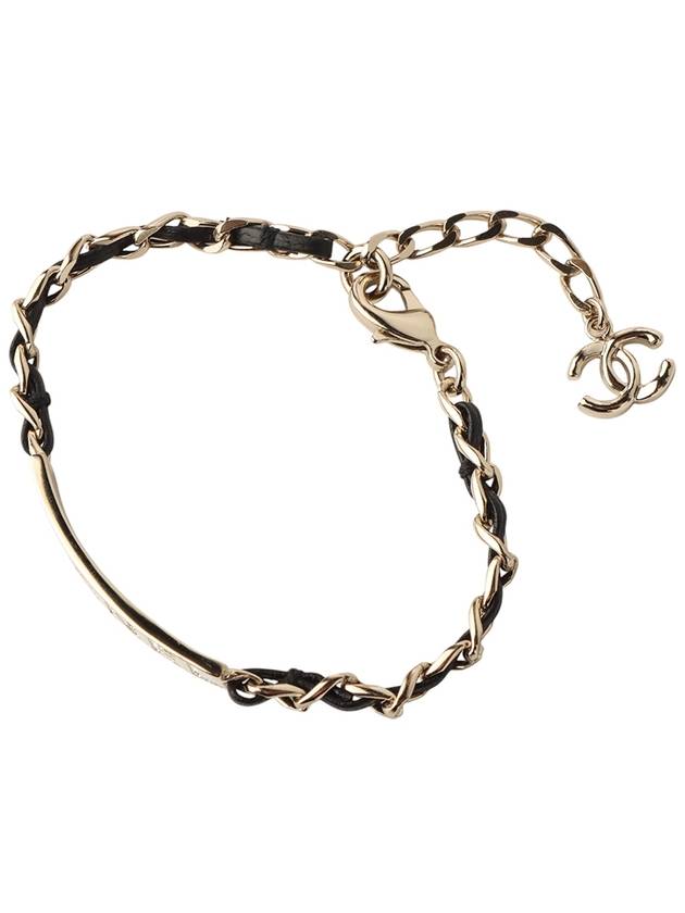 CC Crystal Lambskin Chain Bracelet 34229 - CHANEL - BALAAN 3