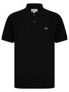 Men's Logo Classic Fit Cotton Short Sleeve Polo Shirt Black - LACOSTE - BALAAN 2